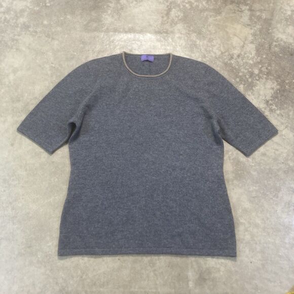 Kleider Habsburg Sweater Womens 10 Large Gray Cashmere Round Neck Basic Cozy - Picture 1 of 8